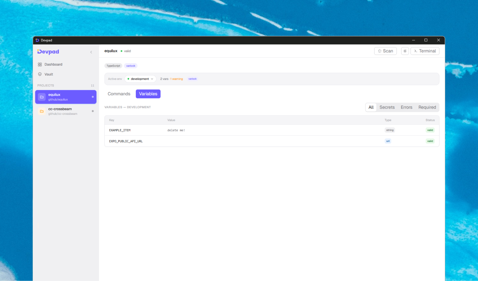 Devpad desktop app preview
